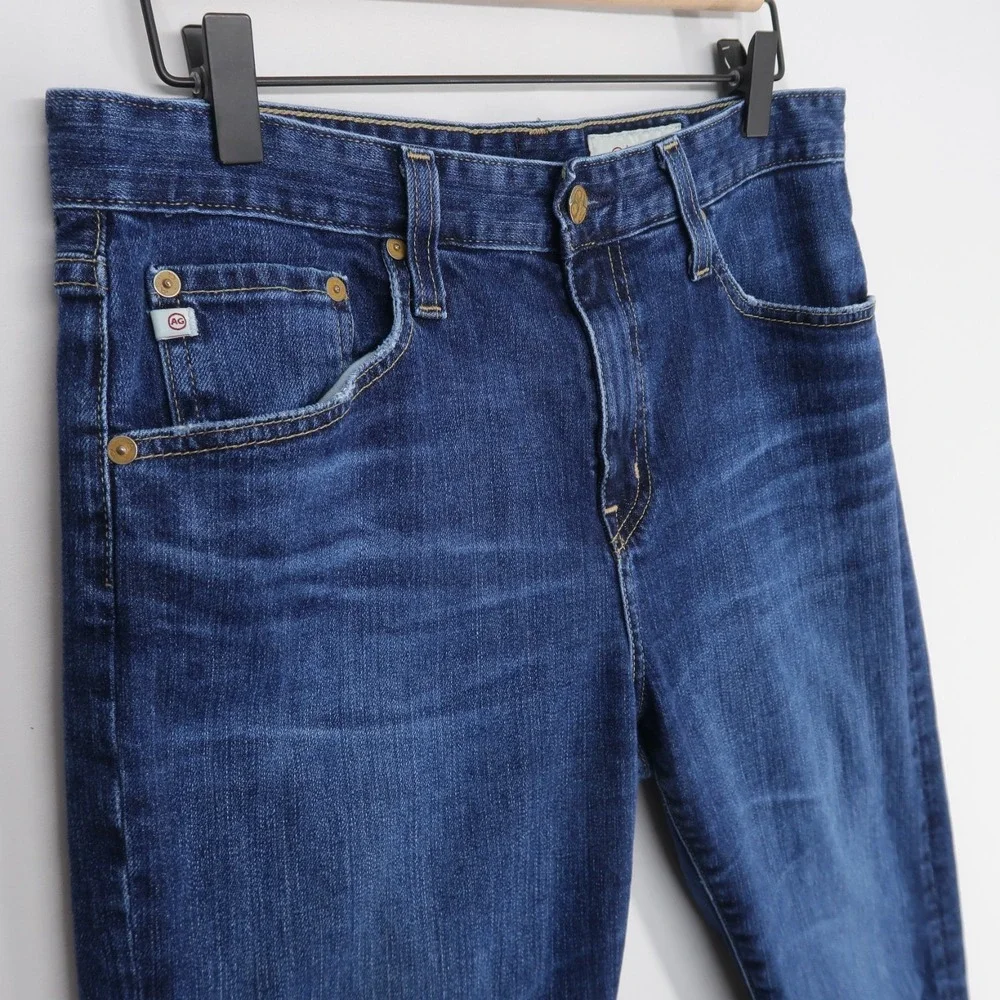 AG Adriano Goldschmied Ex-Boyfriend Jeans Womens 29R Blue Slouchy Slim Aged - Picture 4 of 12